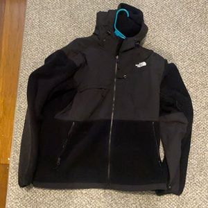 Black Denali north face fleece jacket.